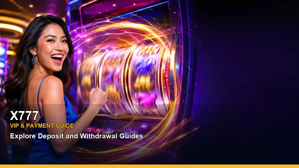 X777 free spins slot games featuring an adult Filipina casino host with a vivid composition — view 2